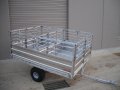 Alloy ATV trailer 1.8 x 2.4 with 2 pen with rib si
